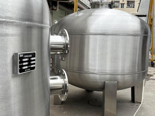 304 Stainless Steel Filter Tank for Water Park Wave Pool Treating Equipments