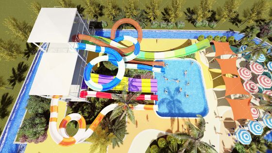 SpectraTower 6-in-1 Multi-Generation Slide Complex with 720r/h Capacity and 42mx60m Floor Space
