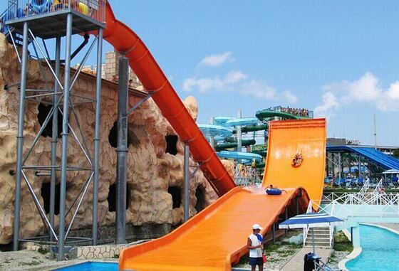 2-Person U-Turn Water Slide with 13m Wall-Ride Thrill, 480 riders/hour Capacity, and 21×58m Compact Footprint