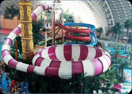 Bowl Water Slide with 13.5m Platform Height, 480-Person Capacity, and Hot-Dip Galvanized Steel Structure