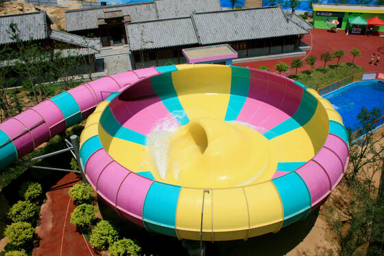 Bowl Water Slide with 13.5m Platform Height, 480-Person Capacity, and Hot-Dip Galvanized Steel Structure