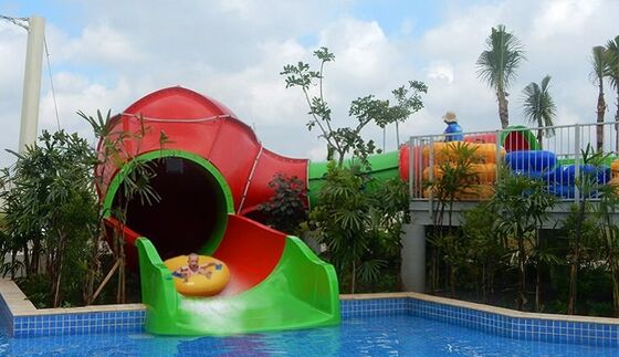 Mini Cyclone Ball Slide with Ball-Shaped Cyclone Chamber and Low Platform for Safe Independent Riding - All-Fiberglass FRP Construction