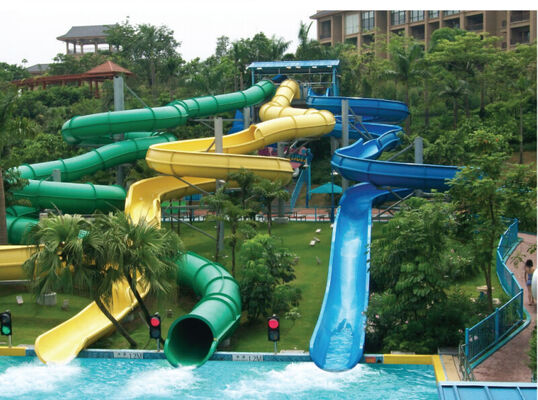 Multi Lane Customized Spiral Water Slide for Water Parks - SGS Audited Manufacturer