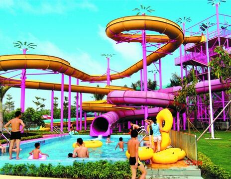Multi Lane Customized Spiral Water Slide for Water Parks - SGS Audited Manufacturer