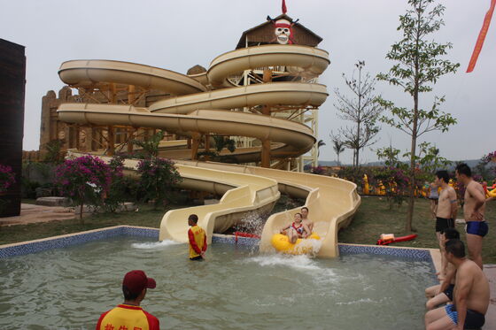 Multi Lane Customized Spiral Water Slide for Water Parks - SGS Audited Manufacturer