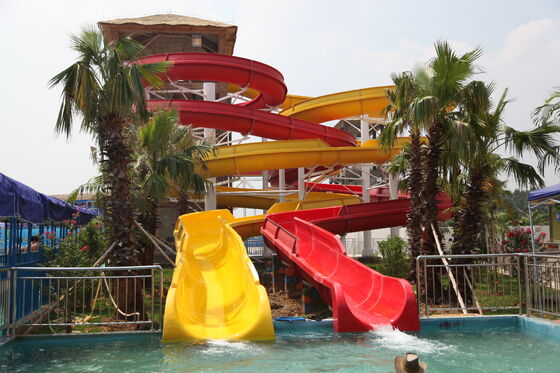 Multi Lane Customized Spiral Water Slide for Water Parks - SGS Audited Manufacturer