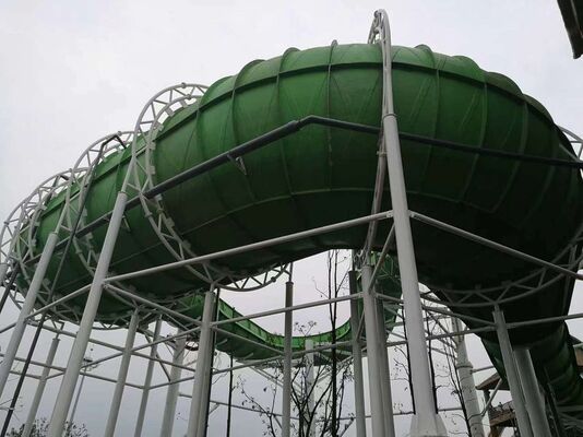 Python Water Slide with 18m Platform and 6-Person Raft on a Wide Flume for Thrilling Rides