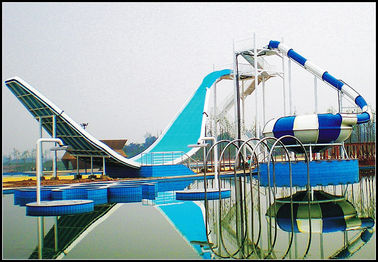 Water Park Equipment Wave Slide, 11m Height Fiberglass Water Slides for Outdoor Aqua Park