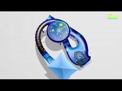 King Cobra Fiberglass Water Slides With The Slide Length Of 112m for Water Park