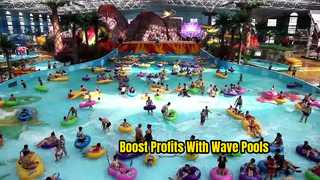 Pneumatic Wave Pool High Profit Water Park Attraction